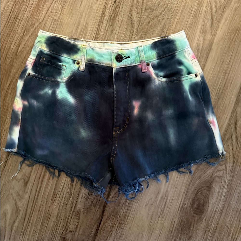 PacSun Multicolor Tie-Dye Jean Shorts